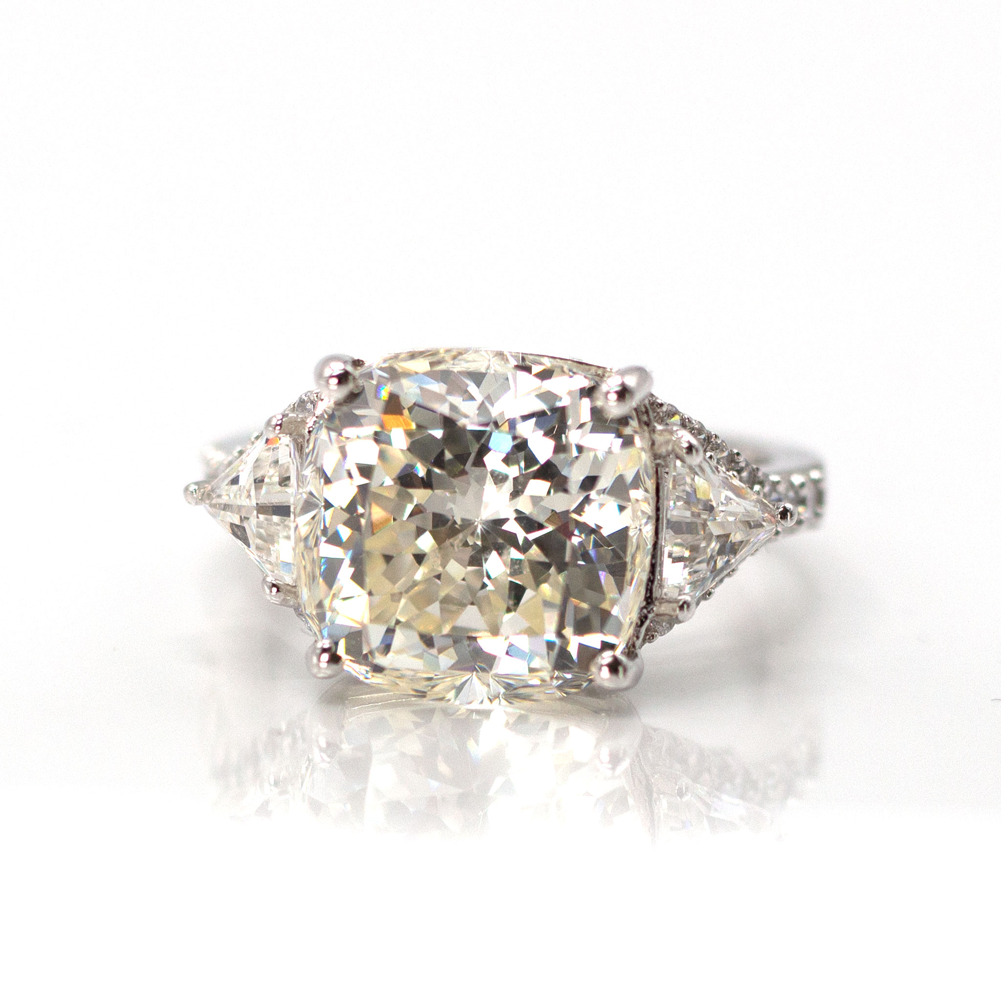 Square & Trapezoid Zirconia Ring