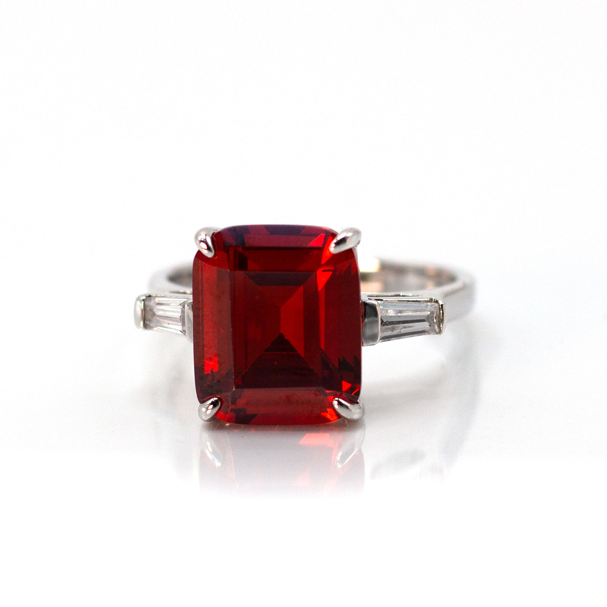 Ruby Solitaire Zirconia Ring