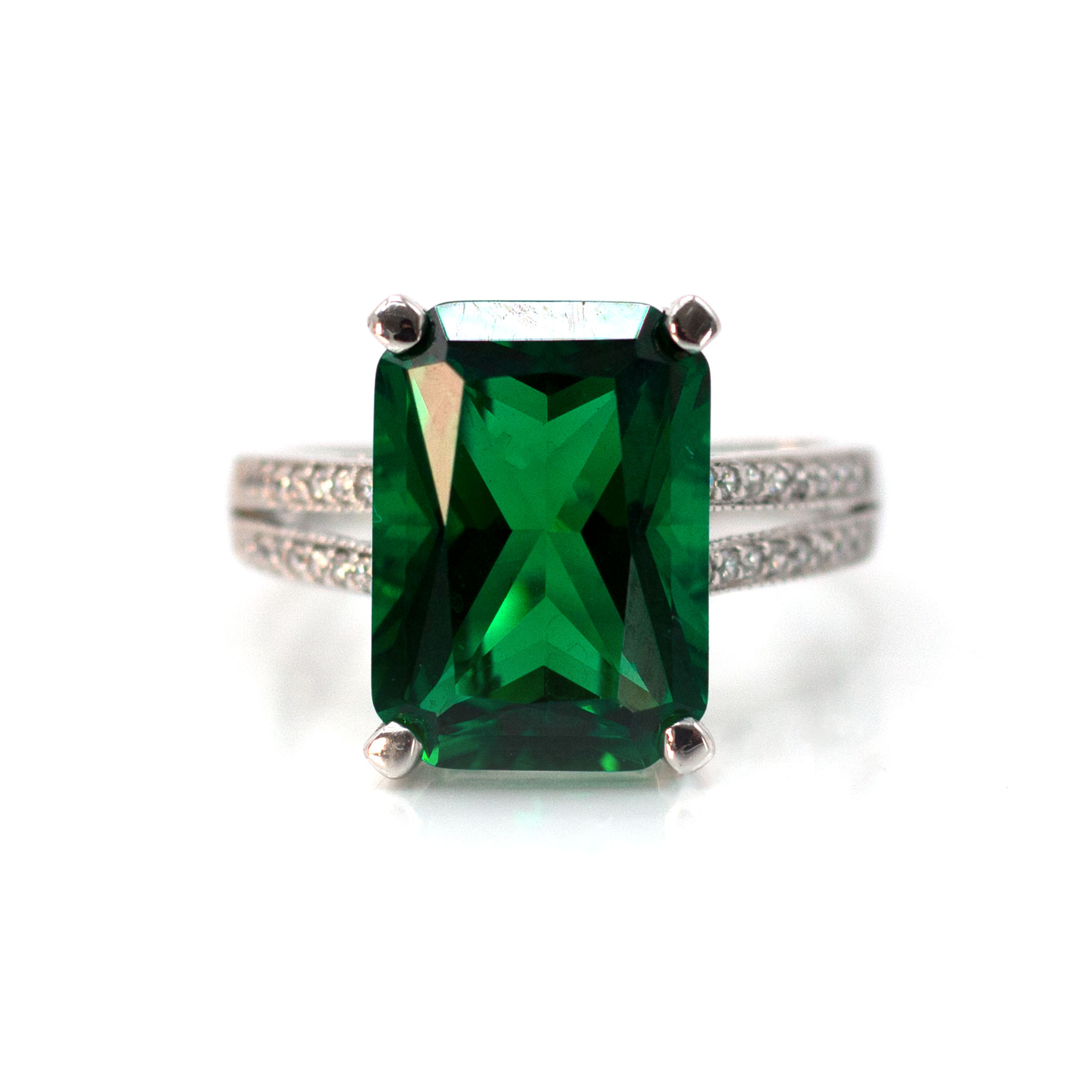 Sage Dual Band Zirconia Ring