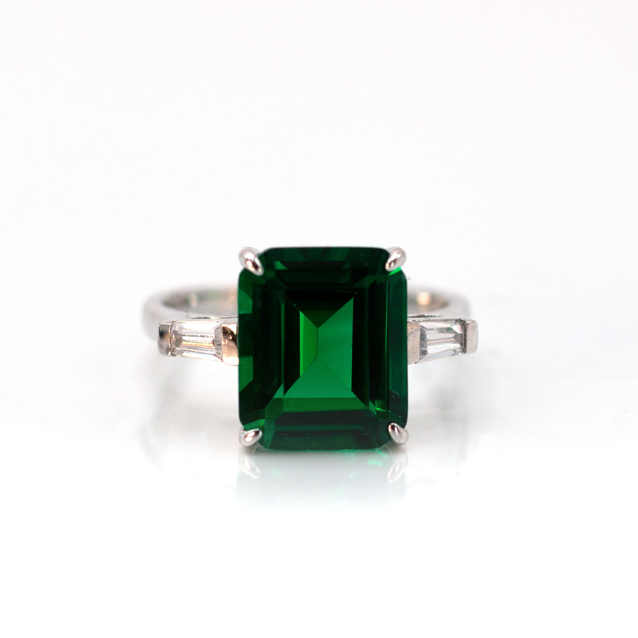 Ruby Solitaire Zirconia Ring