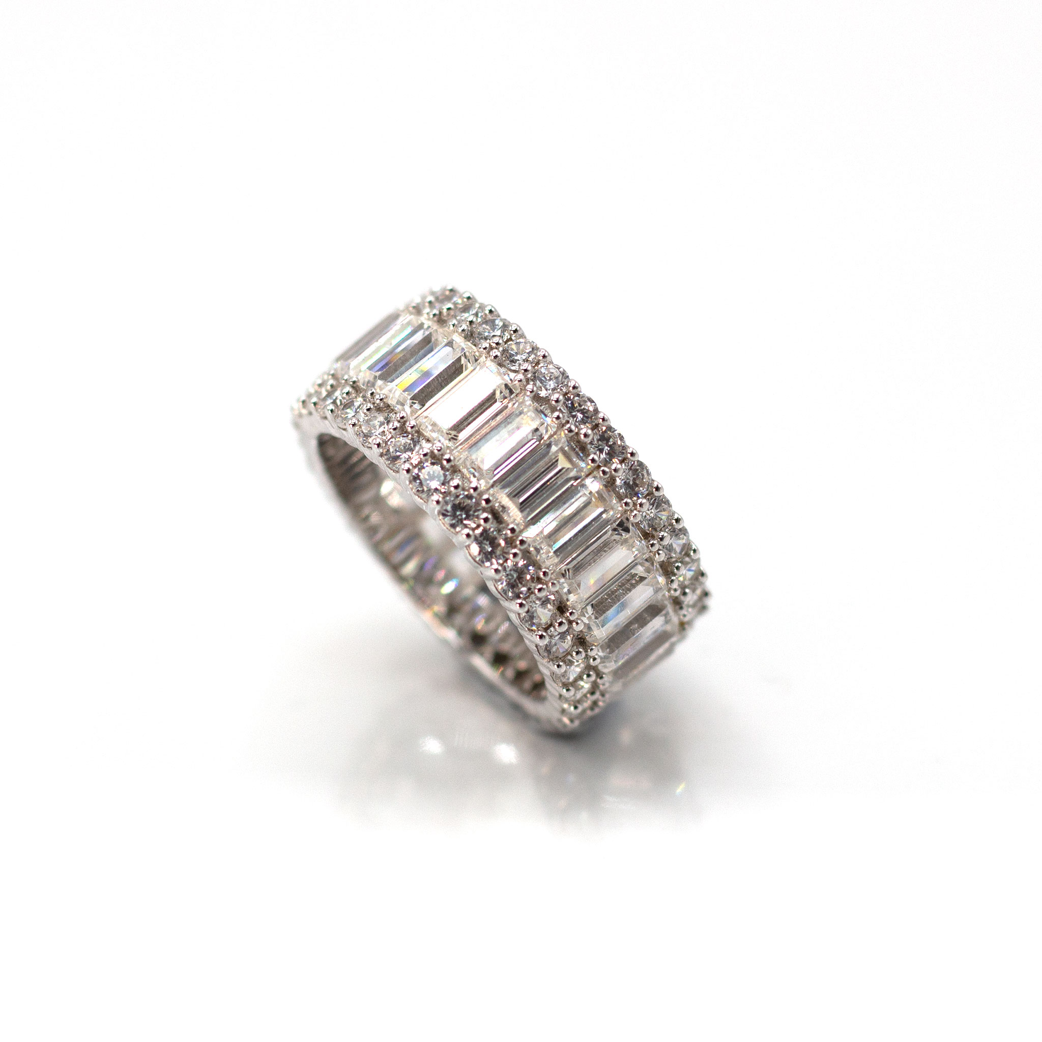 Brilliant & Baguette Zirconia Ring