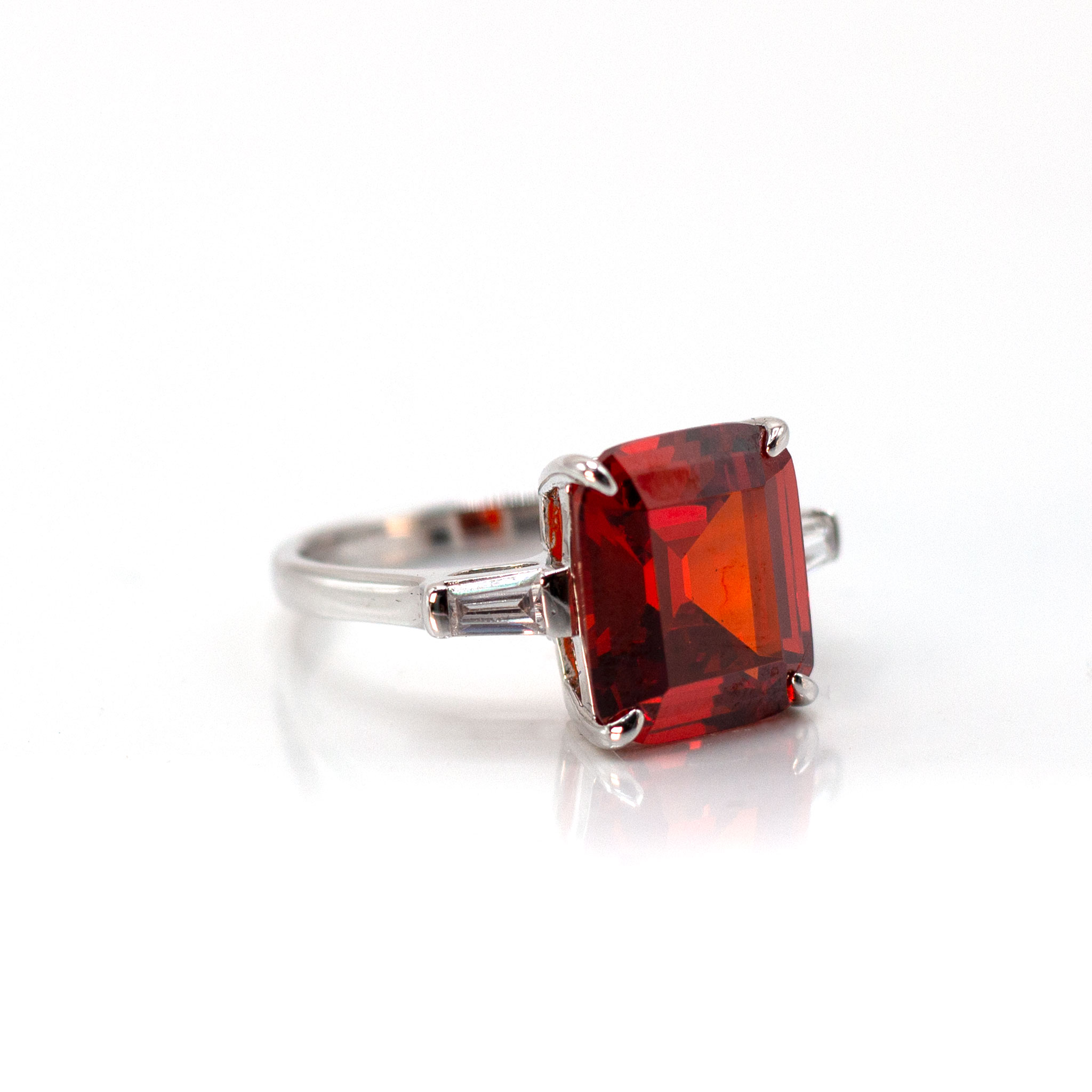 Ruby Solitaire Zirconia Ring