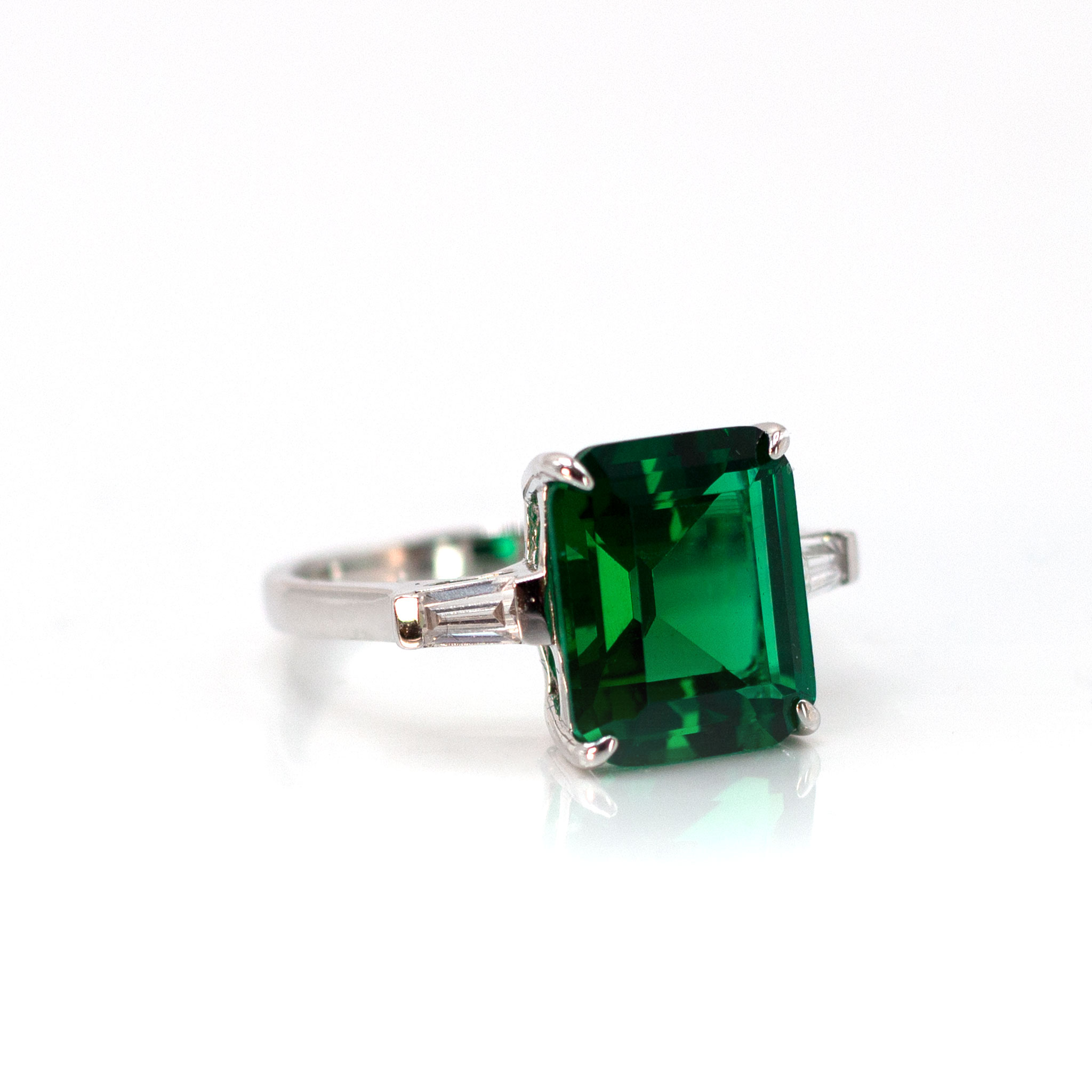 Ruby Solitaire Zirconia Ring