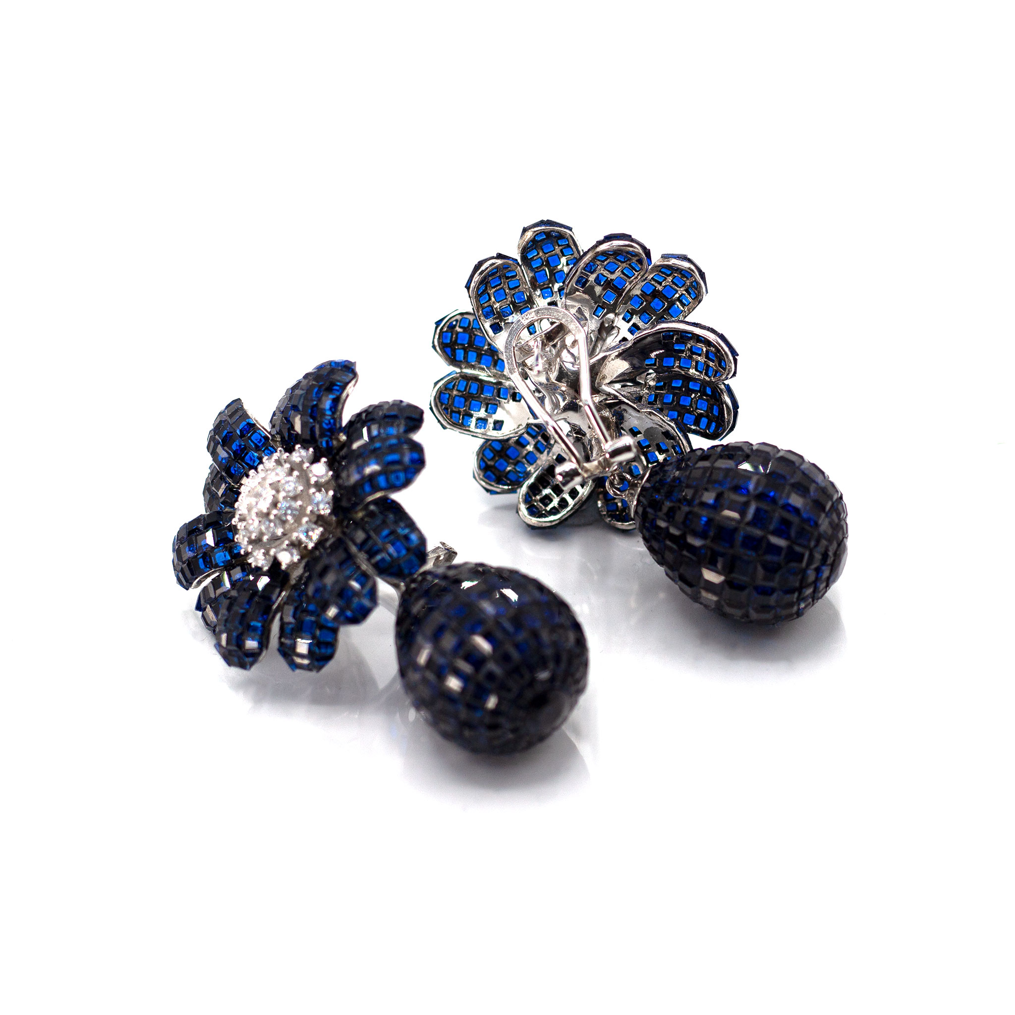 Flower Cluster Zirconia Earrings