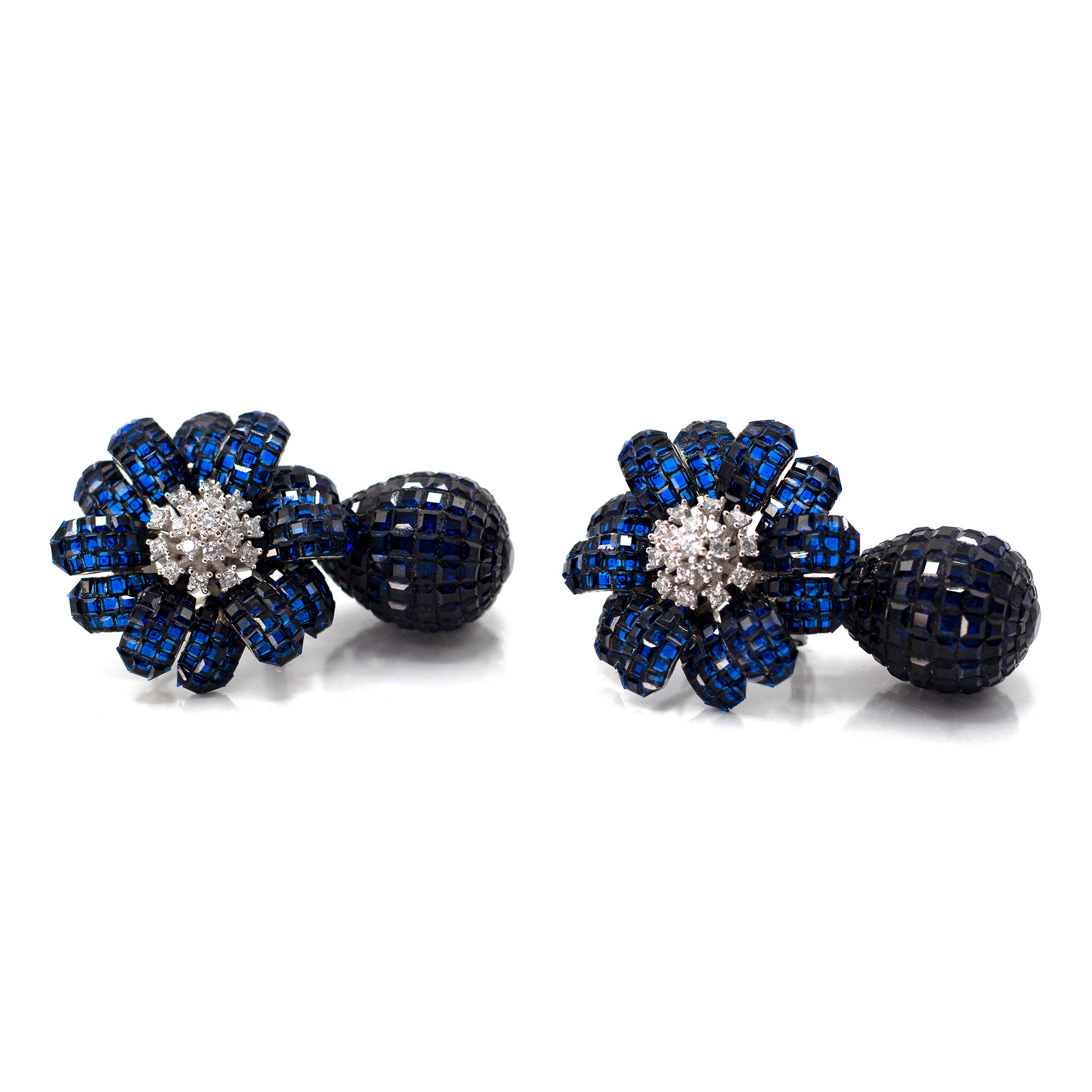 Flower Cluster Zirconia Earrings