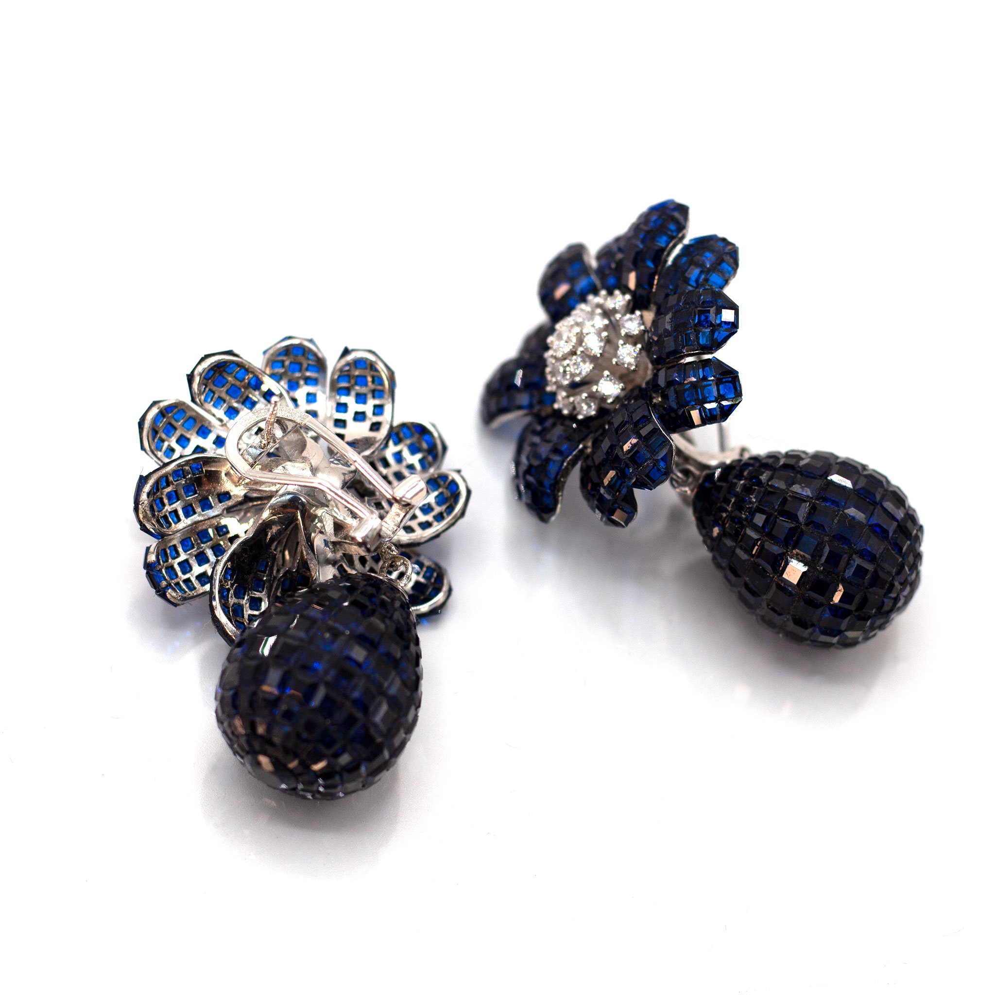 Flower Cluster Zirconia Earrings