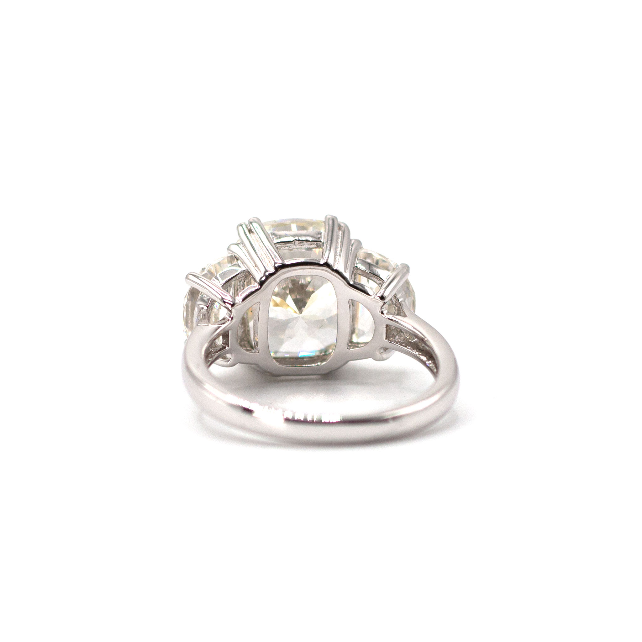 Cushion & Trapezoid Zirconia Ring